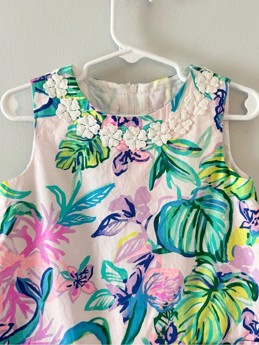 Lilly Pulitzer Girl’s Little Lilly Shift Dress Multicolor Printed Side Bow Ties